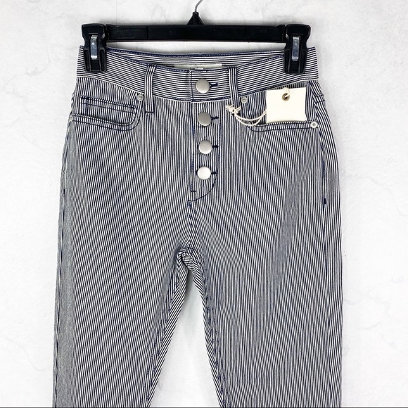 [Joie] High Waist Stripe Jeans - Picture 12 of 15